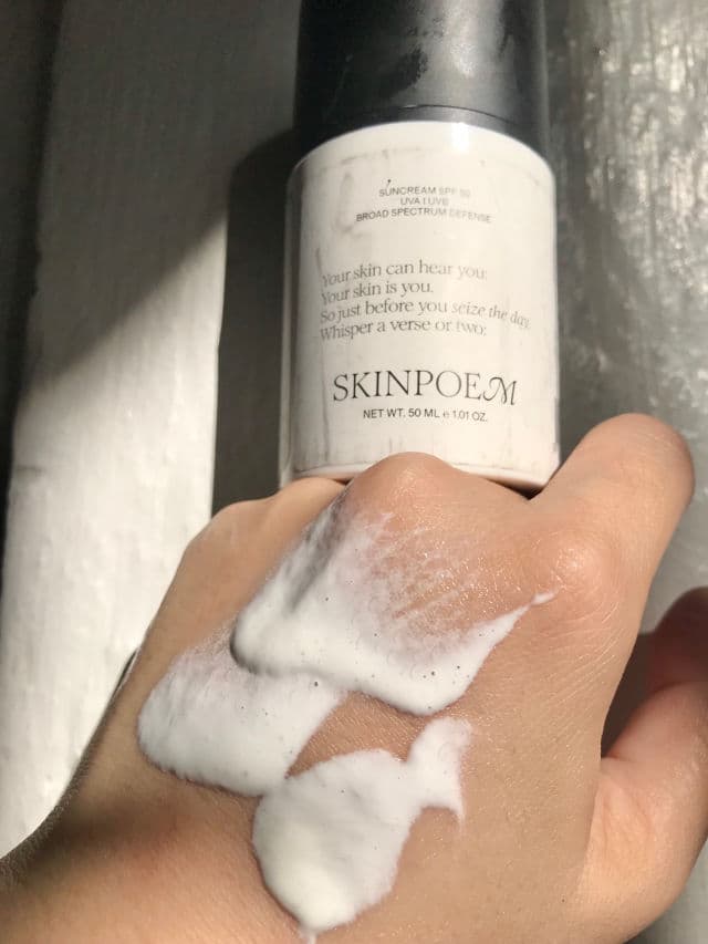 Skin Poem Suncream SPF50 UVA/UVB Broad Spectrum Defense review photo by jocellezm