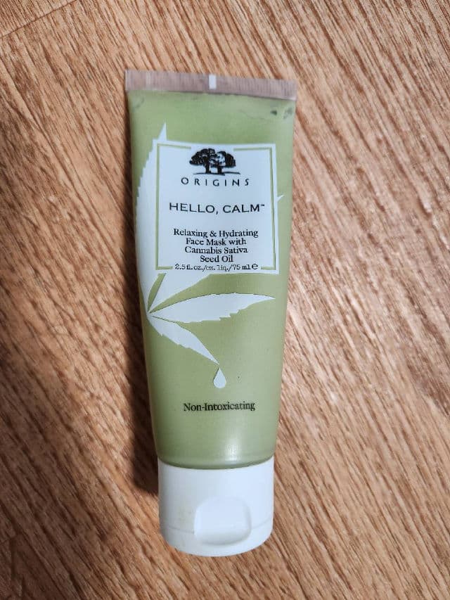 Origins Hello Calm Relaxing & Hydrating Face Mask with Cannabis Sativa Seed Oil review photo by Ninast