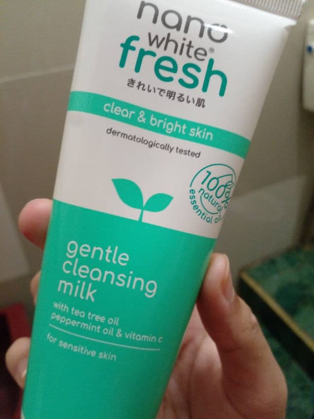 Nano White Fresh Gentle Cleansing Milk Cleanser review photo by atirasafiaa