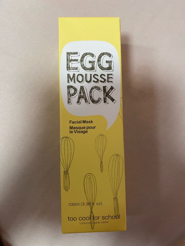 TOO COOL FOR SCHOOL Egg Mousse Pack review photo by Morenita1983