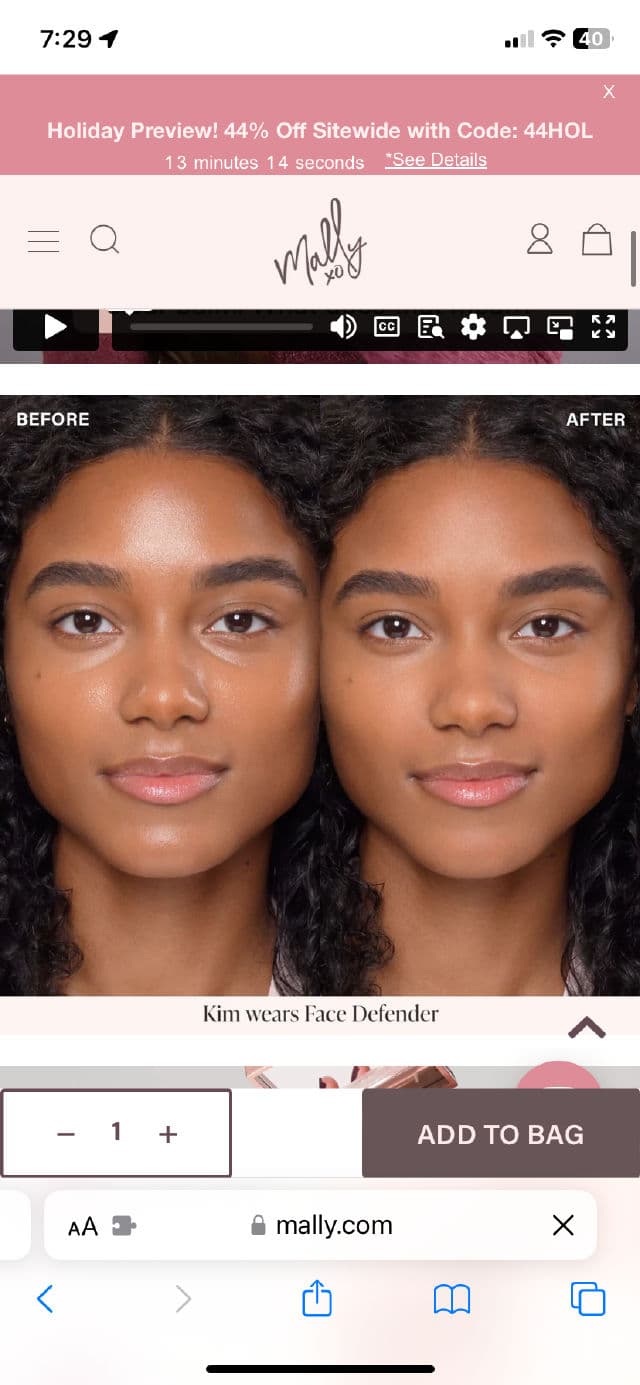 Mally Beauty Face Defender review photo by ReneeEgan