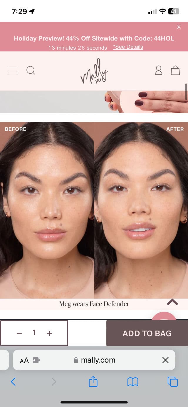 Mally Beauty Face Defender review photo by ReneeEgan