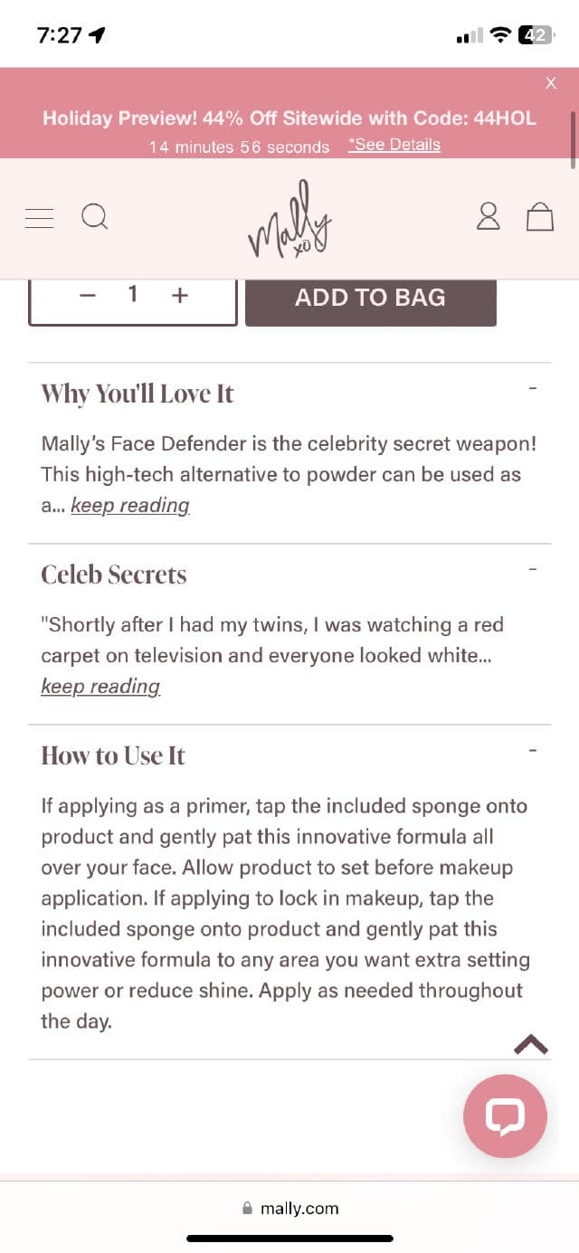 Mally Beauty Face Defender review photo by ReneeEgan