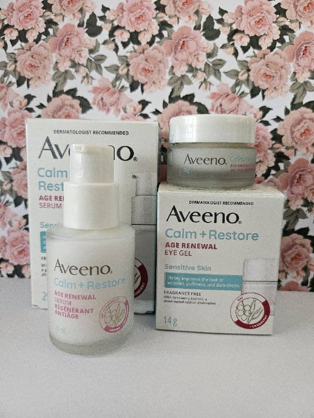 Aveeno Calm + Restore Age Renewal Serum review photo by TimeyxWimey