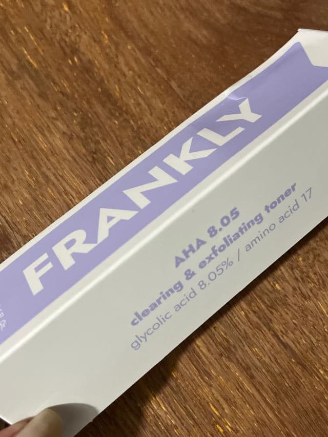 Frankly AHA 8.05 Clearing & Exfoliating Toner review photo by Keaya