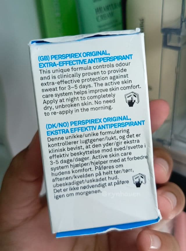 Perspirex Original Antiperspirant Roll-on Deodorant review photo by rynhaven