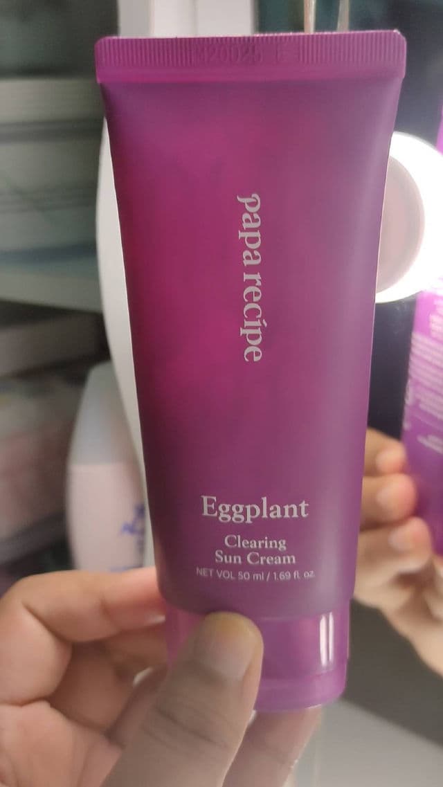 PAPA RECIPE Eggplant Sun Cream SPF50+ PA++++ review photo by ryxn