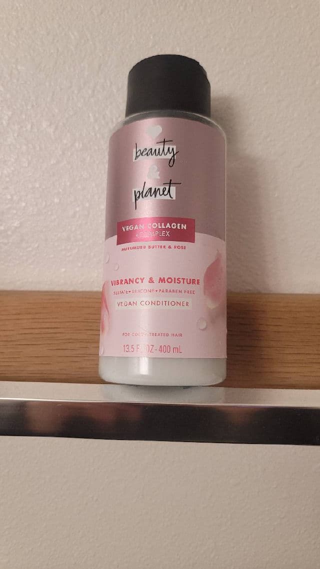 Love Beauty and Planet Vegan Collagen + Complex Vibrancy & Moisture Conditioner with Murumuru Butter & Rose review photo by Jess707