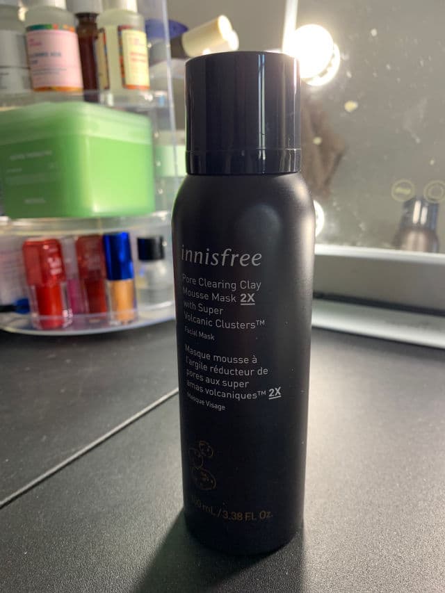 INNISFREE Pore Clearing Clay Mousse Mask 2X with Super Volcanic Clusters review photo by paderxiongg