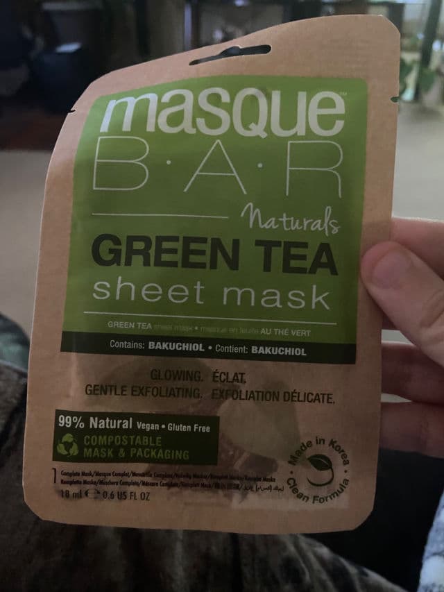 Masque Bar Naturals Green Tea Soothing Sheet Mask review photo by monikalovesuu93