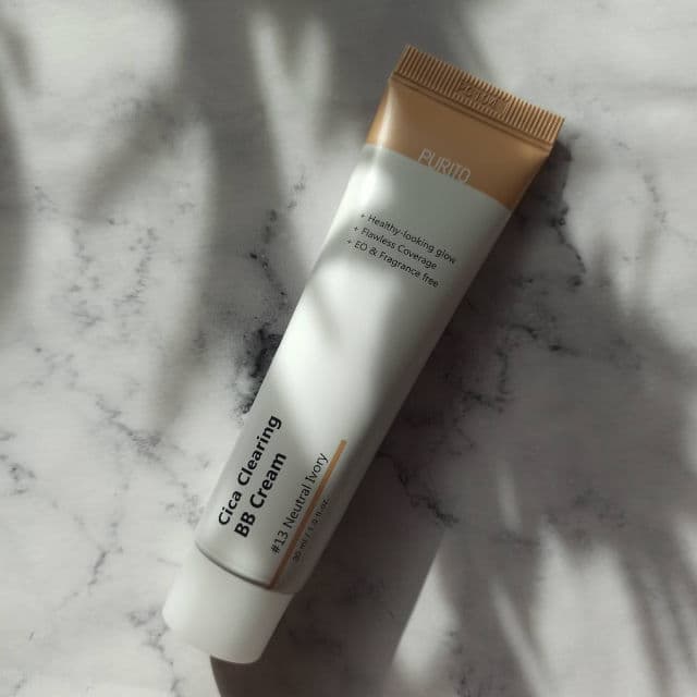 PURITO Cica Clearing BB Cream #13 Neutral Ivory review photo by flowermakeupgarden