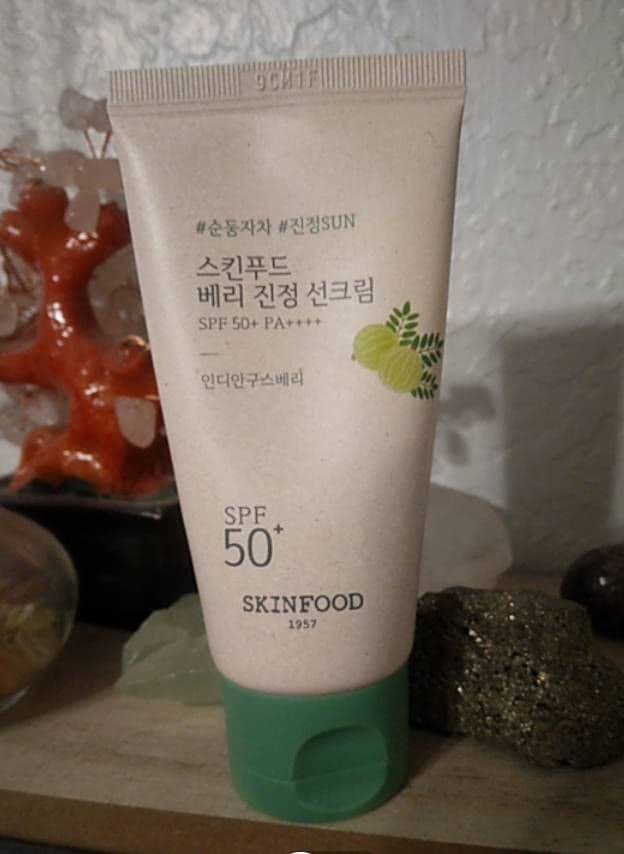 SKINFOOD Berry Soothing Sun Cream SPF50+ PA++++ review photo by kylac