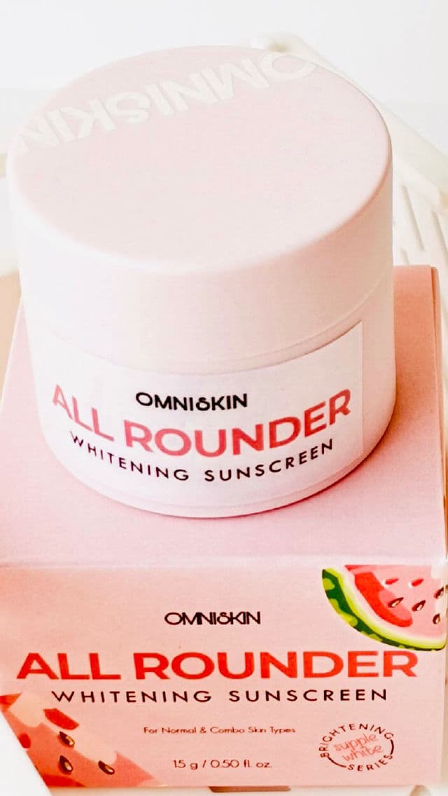 OMNISKIN All Rounder Whitening Sunscreen review photo by luciddiary
