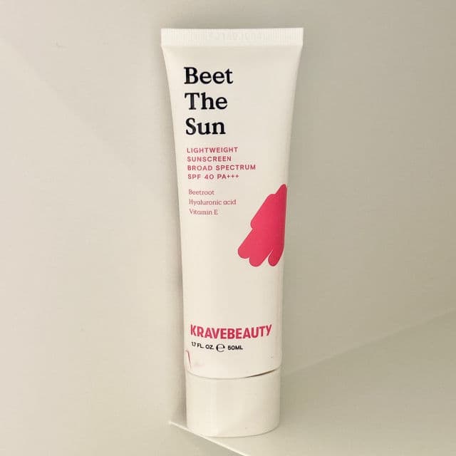 Krave Beauty Beet The Sun SPF 40 PA+++ review photo by naynshi