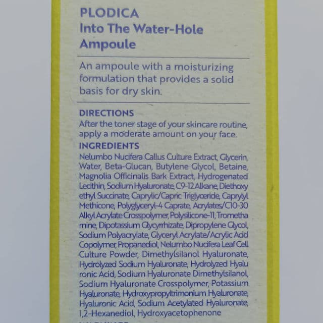 Plodica Into The Water-Hole Ampoule review photo by pavementflower