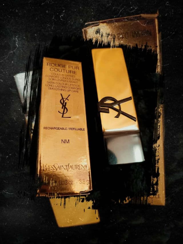 YSL Beauty Rouge Pur Couture Lipstick review photo by SelfcareLadyJayne