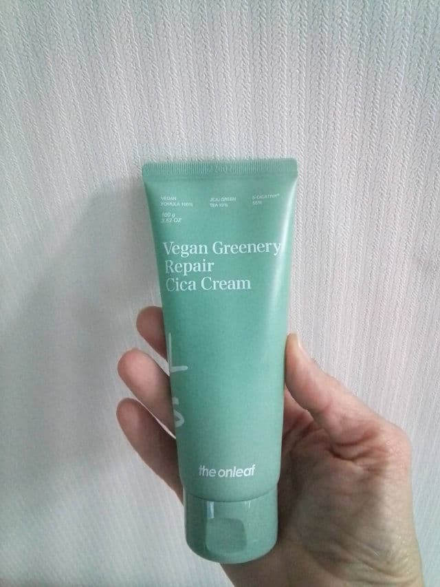 The Onleaf Vegan Greenery Repair Cica Watery Gel Cream review photo by Janete