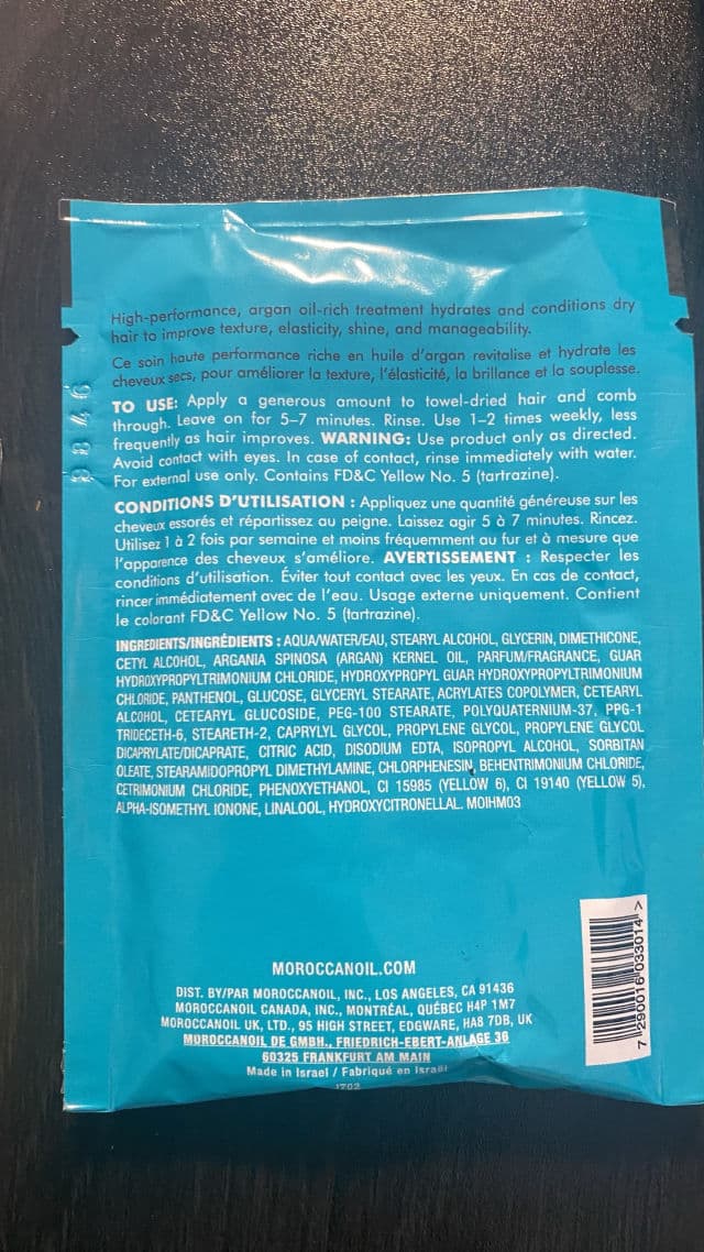 Moroccanoil Weightless Hydrating Mask review photo by CorieHoopz