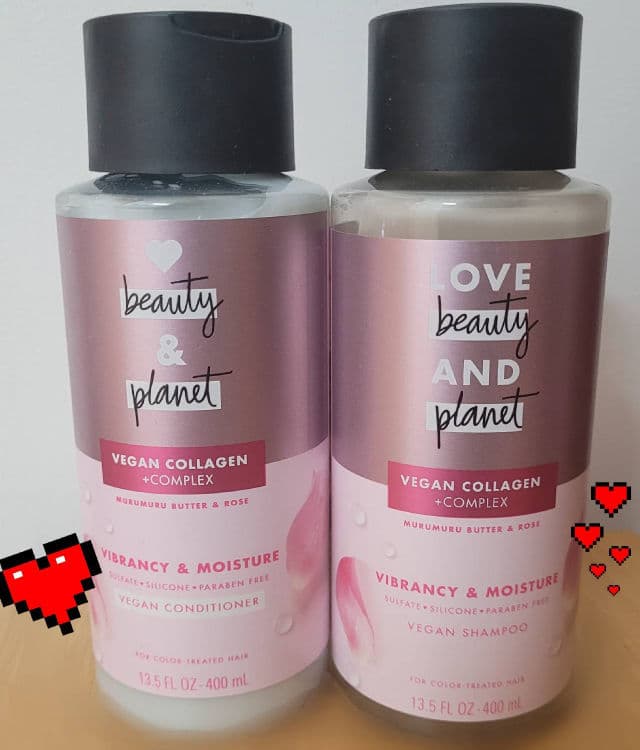 Love Beauty and Planet Vegan Collagen + Complex Vibrancy & Moisture Shampoo with Murumuru Butter & Rose review photo by MilletMillet