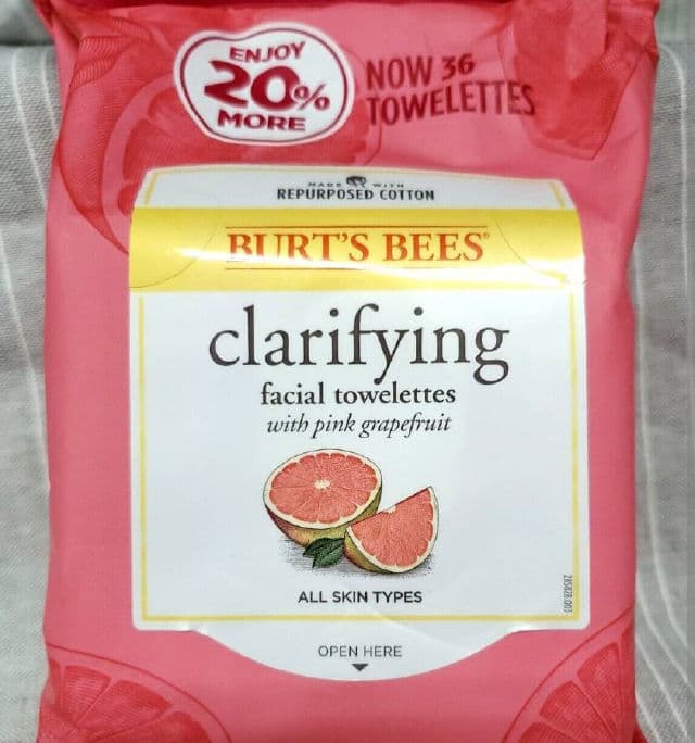 Burt's Bees Facial Cleansing Towelettes Pink Grapefruit review photo by Anna121
