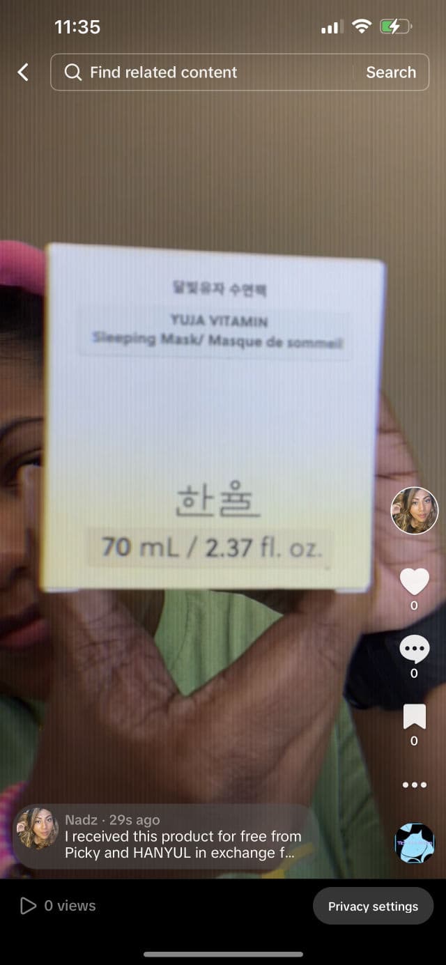 Hanyul Yuja Vitamin Sleeping Mask review photo by nadzlyn