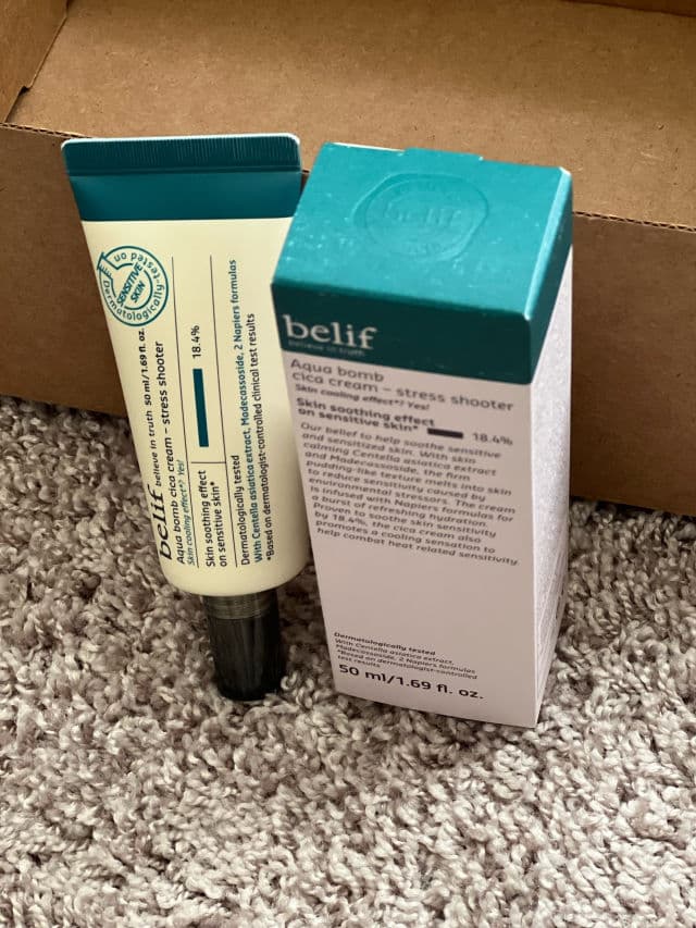 belif Stress Shooter Cica Bomb Cream review photo by Ellecharenaj