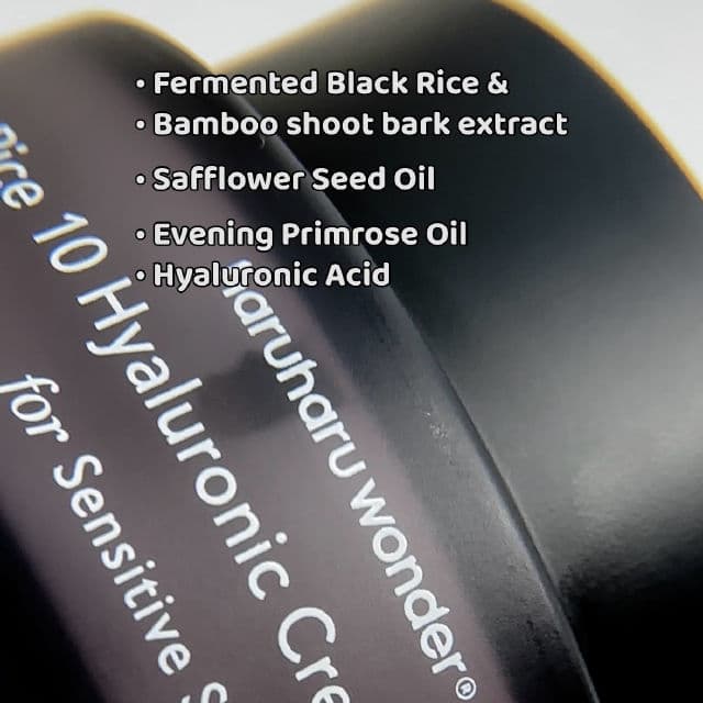 HaruHaru WONDER Black Rice Hyaluronic Cream_Unscented review photo by bioglamcare