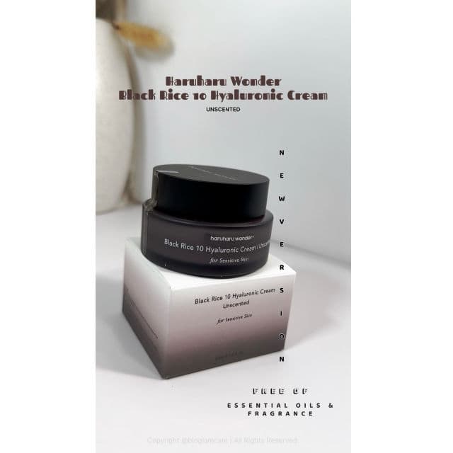 HaruHaru WONDER Black Rice Hyaluronic Cream_Unscented review photo by bioglamcare
