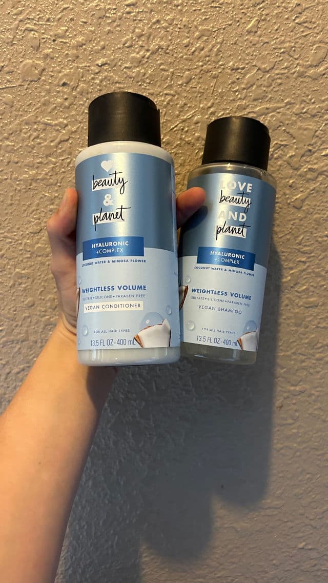 Love Beauty and Planet Coconut Water & Mimosa Flower Volume & Bounty Shampoo review photo by mawma