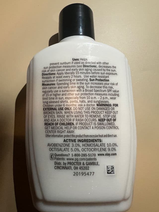 Olay Complete Lotion All Day Moisturizer with SPF 15 for Sensitive Skin review photo by lynnc355