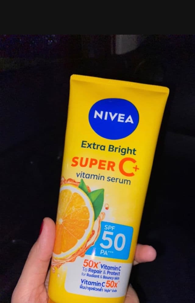 Nivea Extra Bright Super C+ Vitamin Serum SPF50 PA+++ review photo by aziram0khtar