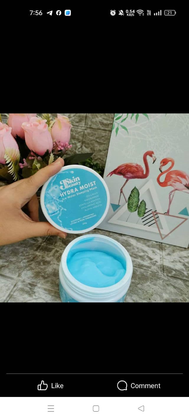 Jskin Beauty Hydra Moist Ice Water Sleeping Mask review photo by JANINAMARIE