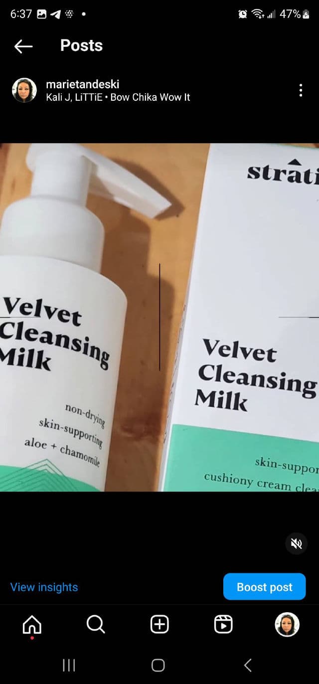 Stratia Velvet Cleansing Milk review photo by NativeBeauty