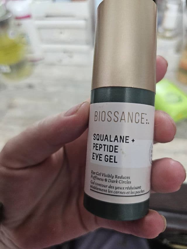 Biossance Squalane + Peptide Eye Gel review photo by momof6crazies