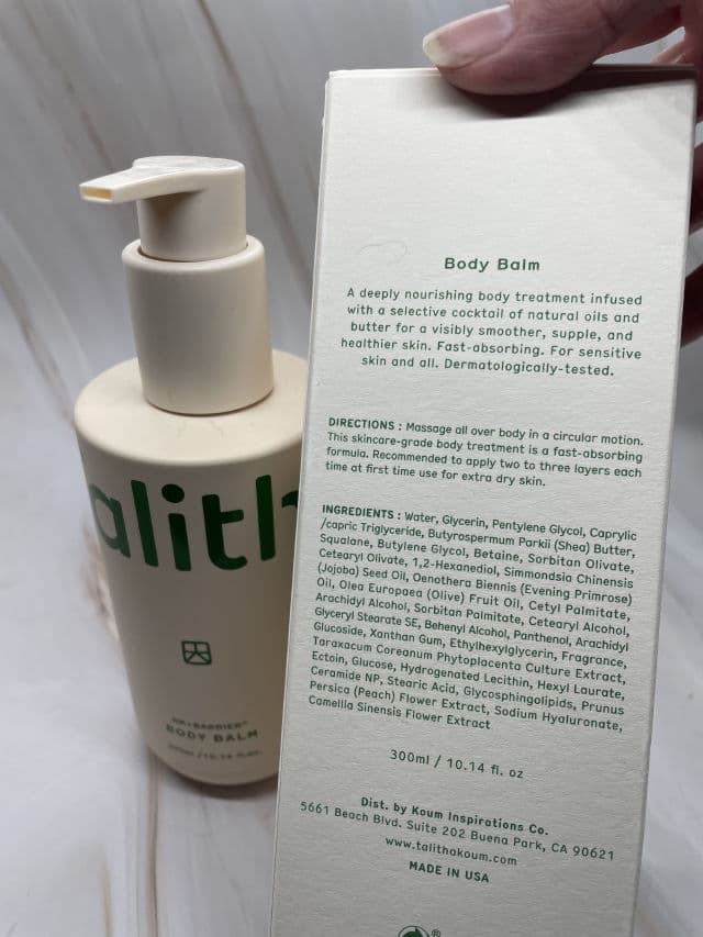 Talitha Koum HM+Barrier™ Body Balm review photo by Sharonspendstoomuch