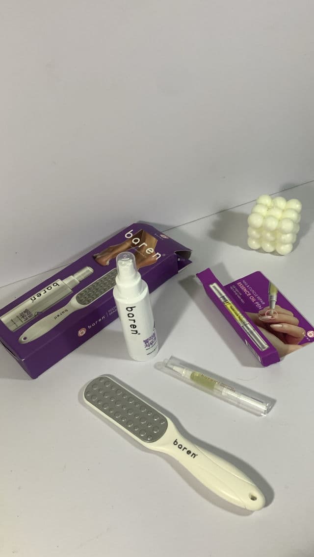 Baren Callus Remover Kit for Feet: Foot File & Peeling Foot Spray review photo by ugcnajwa