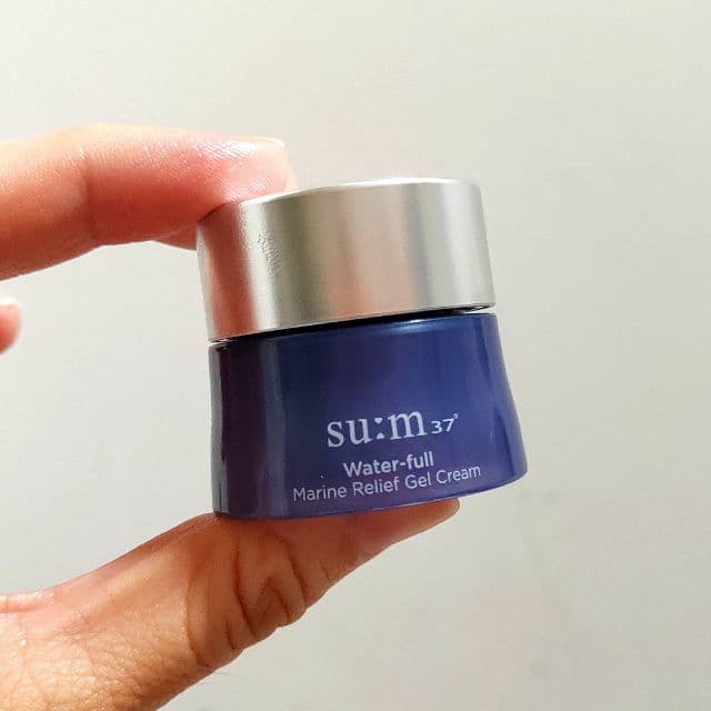 SU:M37 Water-full Marine Relief Gel Cream review photo by kaoriskincarejournal