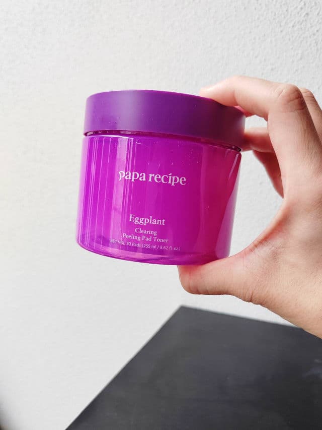 PAPA RECIPE Eggplant Clearing Peeling Pad Toner review photo by kaoriskincarejournal