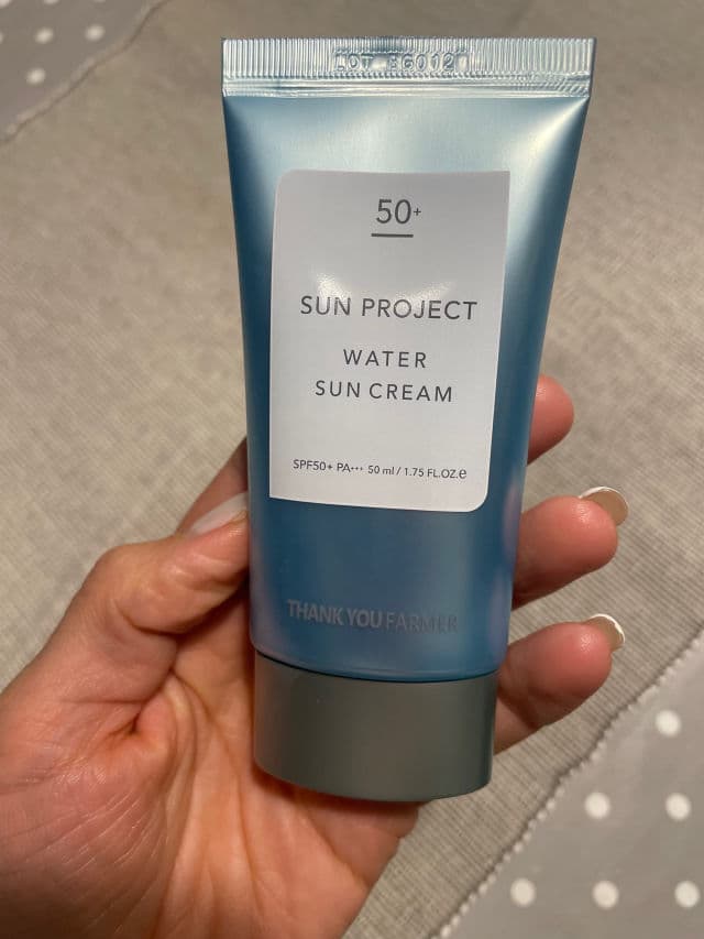 THANK YOU FARMER Sun Project Water Sun Cream SPF50+ PA+++ review photo by Eleneelena