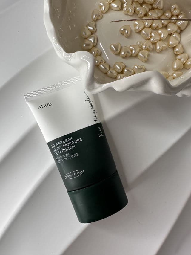 ANUA Heartleaf Silky Moisture Sun Cream SPF 50+ PA++++ review photo by Marquiise
