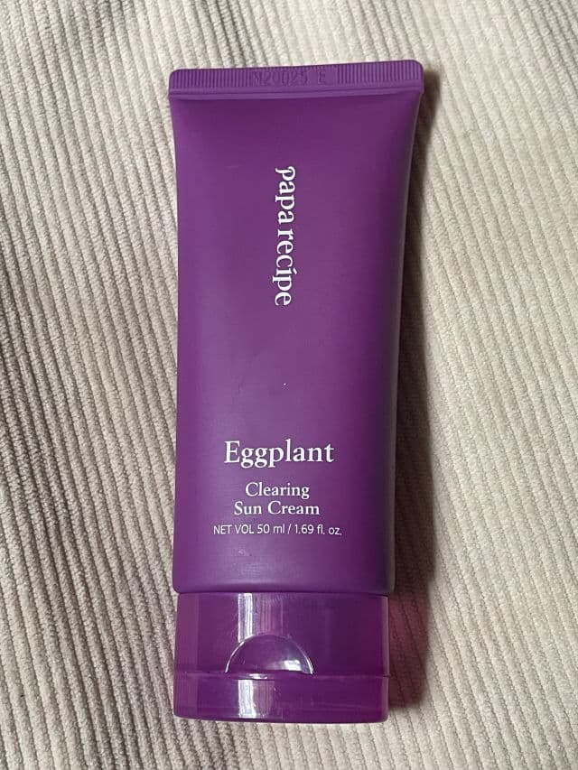PAPA RECIPE Eggplant Sun Cream SPF50+ PA++++ review photo by heyitserickame
