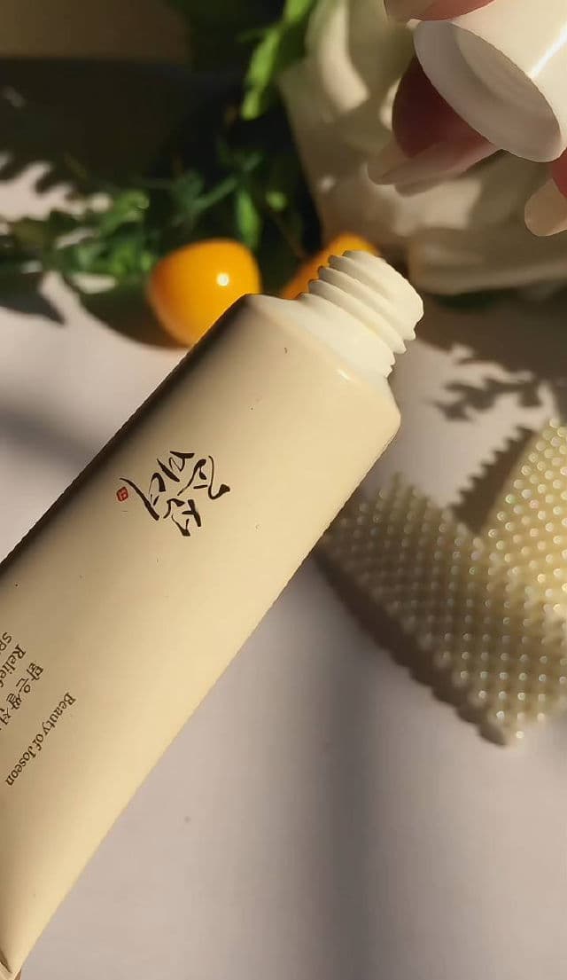 BEAUTY OF JOSEON Rice Probiotics Sunscreen SPF50+ PA++++ review photo by Noorah