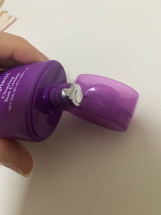 PAPA RECIPE Eggplant Sun Cream SPF50+ PA++++ review photo by Xiaoyanyan