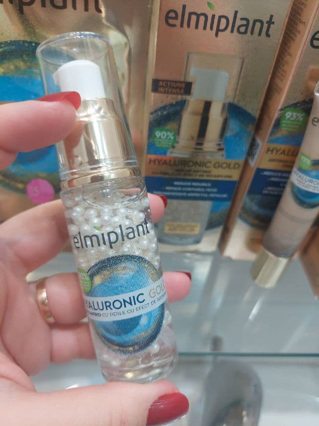 Elmiplant Hyaluronic Gold Replumping Pearl Serum review photo by Angiescolours