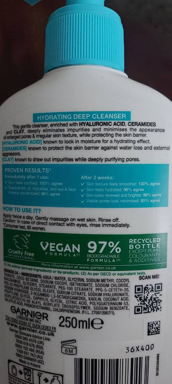 Garnier Deep Hydrating Cleanser review photo by Twlightfox