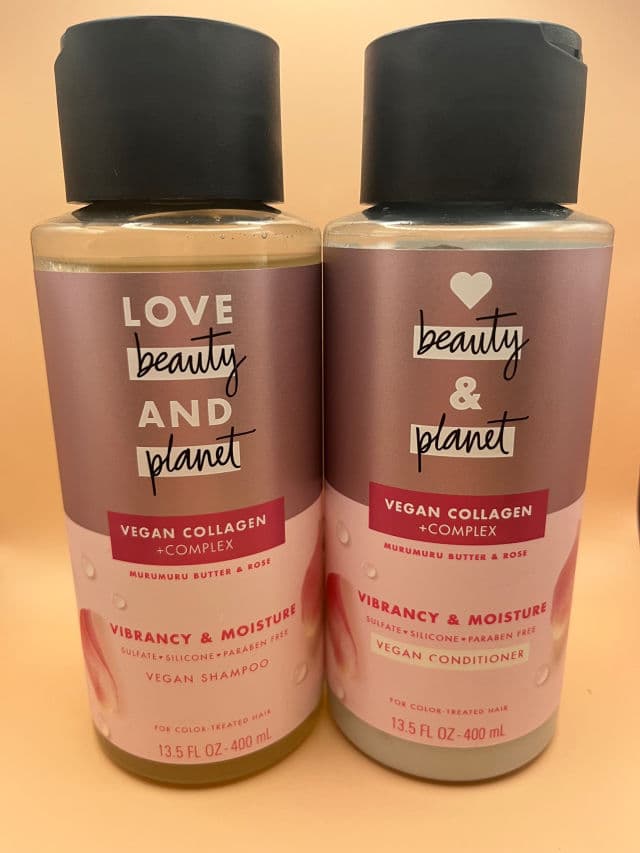 Love Beauty and Planet Vegan Collagen + Complex Vibrancy & Moisture Shampoo with Murumuru Butter & Rose review photo by Poopikki