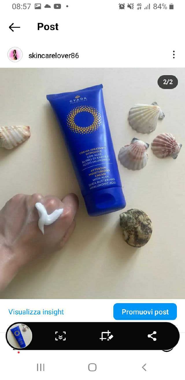 Gyada Cosmetics Aftersun Moisturizing Cream review photo by skincarelover86