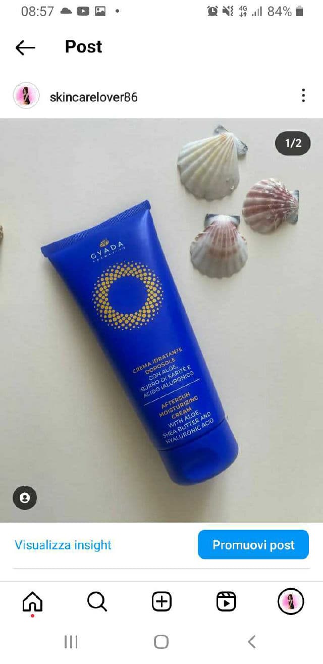 Gyada Cosmetics Aftersun Moisturizing Cream review photo by skincarelover86