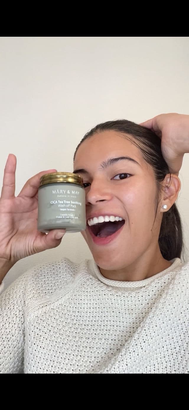 Mary&May Cica Tea Tree Soothing Wash Off Pack	 review photo by CindyCuidaTuPiel