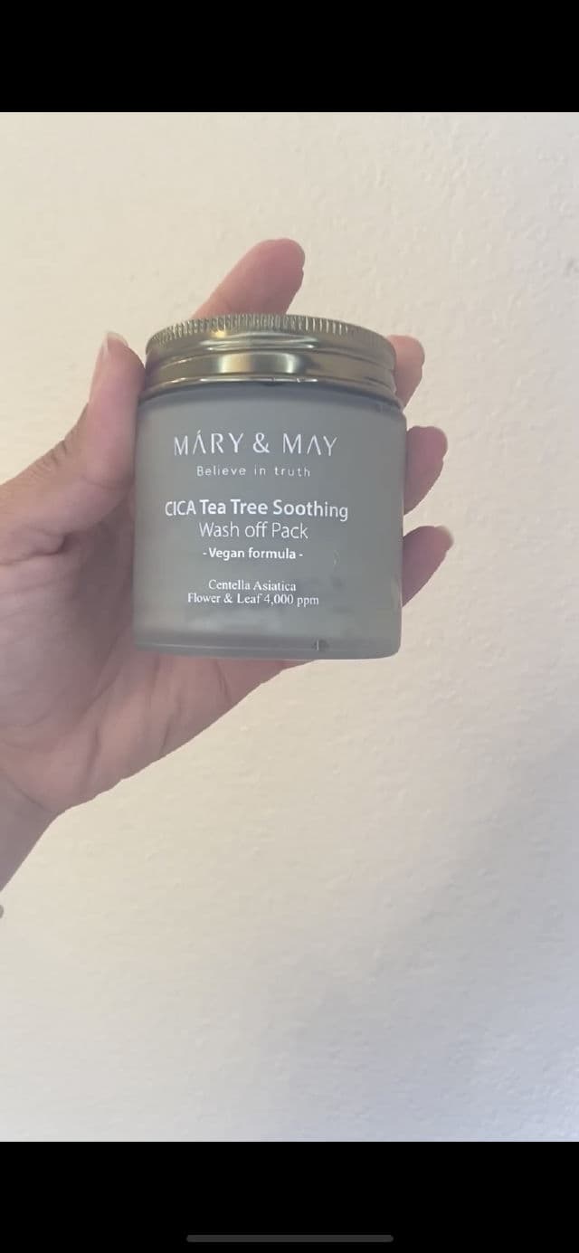 Mary&May Cica Tea Tree Soothing Wash Off Pack	 review photo by CindyCuidaTuPiel